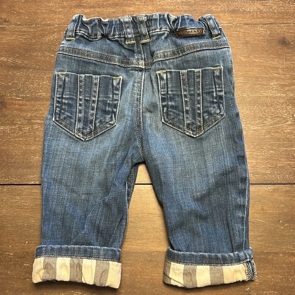 Burberry Kids Blue Denim Jeans 9 months - Picture 2 of 4